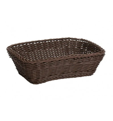 MANDJE RECHTHOEKIG BRUIN SALEEN 31x21x9cm