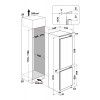 INTEG. COMBI-KOELKAST WHC18T323 178cm Plaatsing: +65 euro