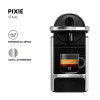 NESPRESSO PIXIE EN127.S SILVER DELONGHI auto-stop,afvalbak,2 geheugens,tank 0.7L