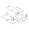 DAMPKAP 6930 PURELINE PRO INOX NOVY PLAFONDUNIT 90CM INBOUWGROEP