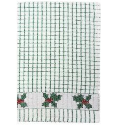 2X KEUKENHANDDOEK KERST JAQUARD 67x50cm 100% katoen POLI DRI