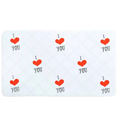 ONTBIJTPLANKJE I LOVE YOU 23.5x14cm melamine broodplankje