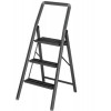 TRAPLADDER 3 TREDEN ZWART WENKO ALU KEUKENTRAPJE 3TREDEN