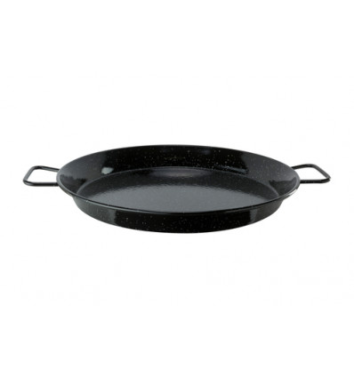 PAELLAPAN 30CM ZWART EMAIL GAS/BARBECUE niet geschikt voor electro D41x30xH4cm