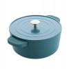 STOOFPOT 26CM DAGELIJKSE KOST BLAUWGROEN 5.3L MET AFNEEMBARE SILICONE GREPEN