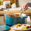 STOOFPOT 26CM DAGELIJKSE KOST BLAUWGROEN 5.3L MET AFNEEMBARE SILICONE GREPEN