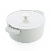 STOOFPOT 26CM DAGELIJKSE KOST GREY WHITE 5.3L MET AFNEEMBARE SILICONE GREPEN