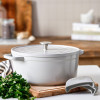 STOOFPOT 26CM DAGELIJKSE KOST GREY WHITE 5.3L MET AFNEEMBARE SILICONE GREPEN