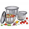 SET 3 MENGKOMMEN 16+20+24CM MET DEKSEL KUCHENPROFI