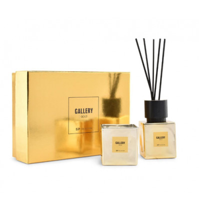 GIFTSET:GEURSTOKJES+GEURKAARS GOLD SP GALLERY