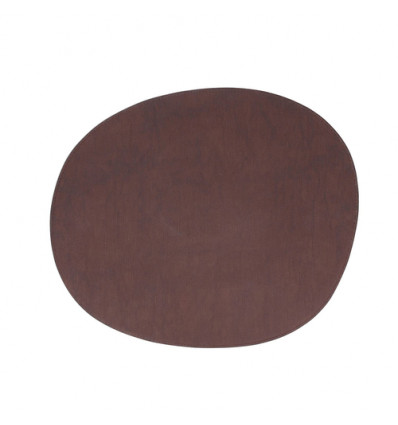 PLACEMAT 43x36cm ORGANISCH DONKERBRUIN SP