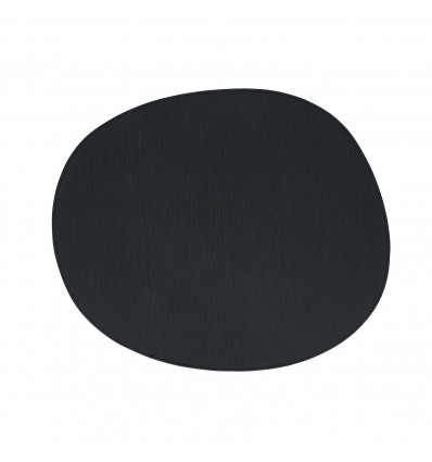 PLACEMAT 43x36cm ORGANISCH ZWART SP