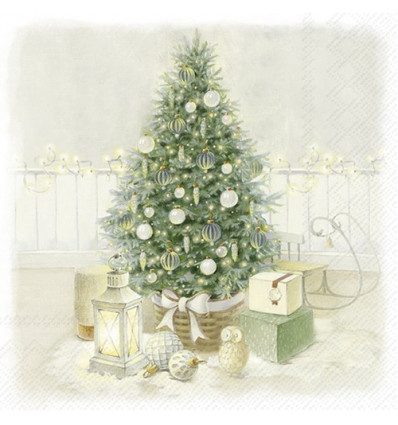 20 SERVETTEN 33x33cm COZY CHRISTMAS EVE