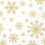 20 SERVETTEN 33x33cm FALLING SNOWFLAKES WHITE GOLD