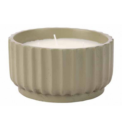 GEURKAARS 3WICKS GROEN 14xH7.5cm CEMENT