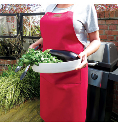 KEUKENSCHORT CANVAS RED