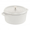 KOOKPOT ROND 26CM WIT STAUB 5.2L COCOTTE