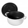 KOOKPOT ROND 26CM WIT STAUB 5.2L COCOTTE