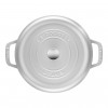 KOOKPOT ROND 26CM WIT STAUB 5.2L COCOTTE