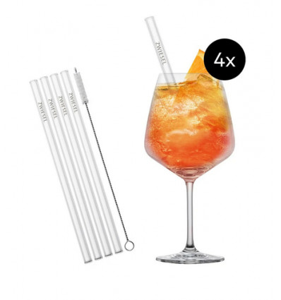 9DELIG:4 COCKTAILGLAS 4 RIETJES 1BORSTEL SCHOTT ZWIESEL AFTER WORK COCKTAIL