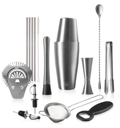 COCKTAILSET VACUVIN BAR IN A BOX 14STUKS