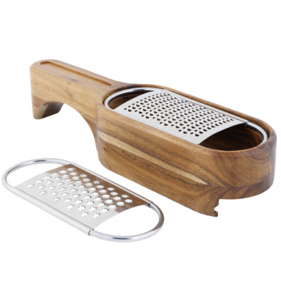 KAASRASP MET OPVANGBAK ACACIA ASPEN MET 2 RASPEN