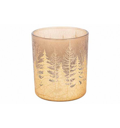 THEELICHTHOUDER CRACKE TREES GOUD 7xH8