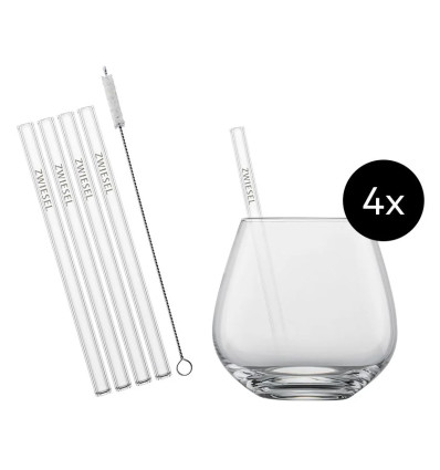 9DELIG: 4 BEKERS 4 RIETJES 1 BORSTEL SCHOTT ZWIESEL AFTER WORK DRINKS
