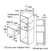 INBOUW-MICROGOLF BE555LMB1 SIEMENS 38CM met grill, Plaatsing: +65 euro