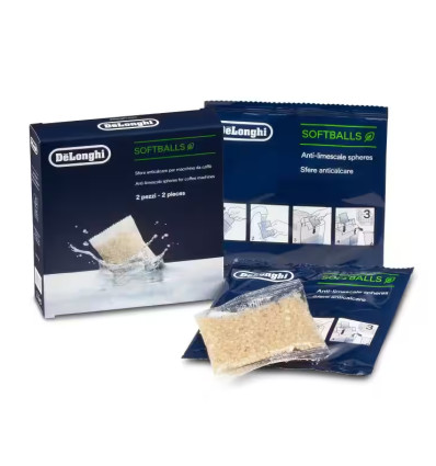 ONTKALKER ANTI-KALKKORRELS SOFTBALLS DELONGHI VOOR EXPRESSO MET PISTONHOUDER