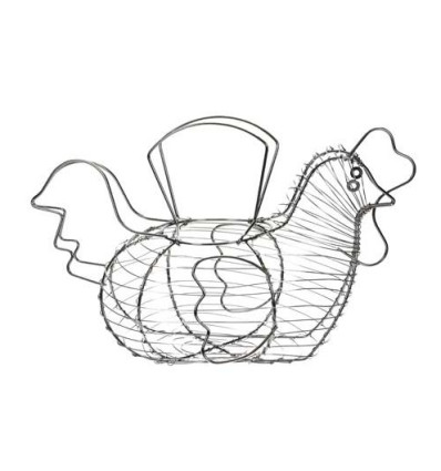 EIERMAND IJZERDRAAD KIPVORM L30xH25cm