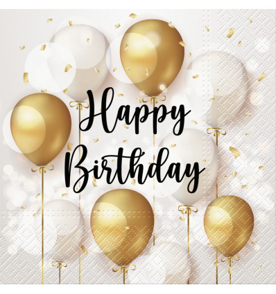 20 SERVETTEN 33x33cm CELEBRATION PAW