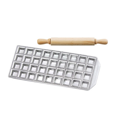 VORM 36 RAVIOLIS PLAAT met deegrol