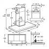 WANDDAMPKAP LFT419X ELECTROLUX 90CM INOX