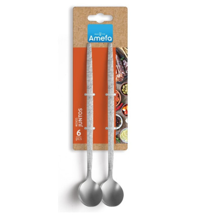 SET 6 LEPELS JUNTOS 19CM AMEFA