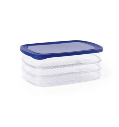 SET 3 CHARCUTERIEDOZEN LAAG MET DEKSEL VLEESWARENSCHAALTJES 23x16xH8cm