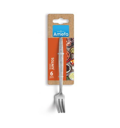 SET 6 APERITIEFVORKJES JUNTOS SS 13.5CM AMEFA