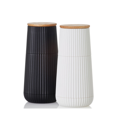 SET PEPER ZOUTMOLEN WIT ZWART 12.3CM ADHOC SCAPE
