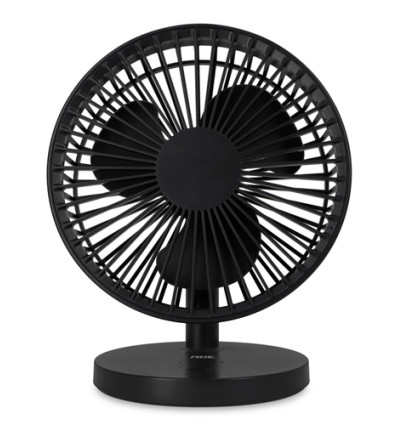 TAFELVENTILATOR ZWART ADE 18x14xH22cm MET LAADKABEL USBC