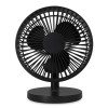 TAFELVENTILATOR ZWART ADE 18x14xH22cm MET LAADKABEL USBC