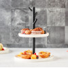 ETAGERE 2 LAGEN D23.5xH31.5cm PYRAMID SERVEERTOREN