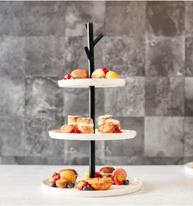 ETAGERE 3 LAGEN D27xH45cm PYRAMID SERVEERTOREN