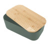 BROODTROMMEL ICEBERG GREEN BAMBOE DEKSEL RPET 38x21x15cm