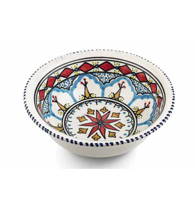 SLAKOM MEHARI COLORFUL D20xH7.2cm AARDEWERK DISHES DECO