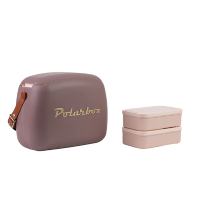 KOELBOX POLARBOX 6L MAUVEGOLD +2LUNCHBOX