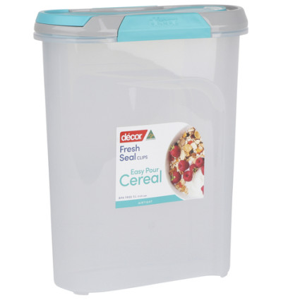 VERSHOUDDOOS CEREAL FRESH SEAL CLIPS 5L 12.4x25.1xH31.1cm