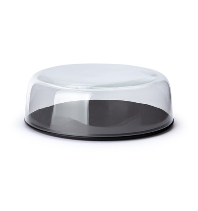 KAASKLOK MET STOLP ZWART/GLAS 27xD9.3cm OOK ALS SLAKOM TE GEBRUIKEN DURACORE