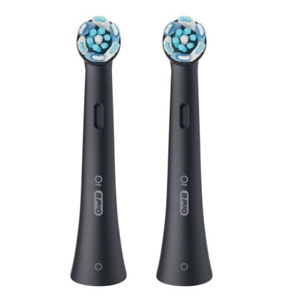2 VERVANGBORSTEL ORALB IO ZWART BRAUN ULTIMATE CLEAN