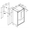 KOELKAST SIDE/SIDE IWO19JSPFSS IOMABE DEUREN & GREPEN INOX 84CM