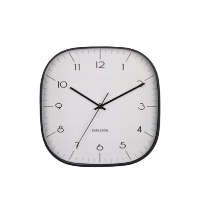 WANDKLOK 29CM VK GRATO GRIJS ZWART CUADRADO